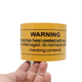 Custom Logo Printed Transparent Yellow  Bopp Adhesive Packing Tape